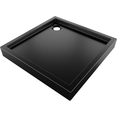 Mexen Flow+ Duschwanne quadratisch 90 x 90 cm, schwarz matt - 46S709090H