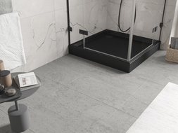 Mexen Flow+ Duschwanne quadratisch 90 x 90 cm, schwarz matt - 46S709090H