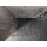 Mexen Lunar L Duschkabine halbrund, schwenkbar links 100 x 90 cm, transparent, gebürstetes Gold - 833L-100L-090P-55-00