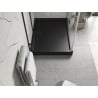Mexen Flow+ rechteckige Duschwanne 100 x 70 cm, schwarz matt - 46R707010H