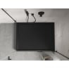 Mexen Flow+ rechteckige Duschwanne 100 x 80 cm, schwarz matt - 46R708010H
