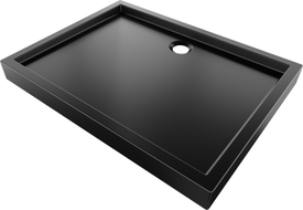 Mexen Flow+ rechteckige Duschwanne 120 x 80 cm, schwarzmatt - 46R708012H