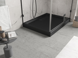 Mexen Flow+ Rechteckige Duschwanne 100 x 90 cm, schwarzmatt - 46R709010H