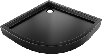 Mexen Flow+ viertelkreis Duschwanne 100 x 100 cm, schwarz matt - 46Q701010H