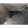 Mexen Lunar L Halbrunde Duschkabine mit Schwenktür, links, 100 x 90 cm, transparent, Gun Metal - 833L-100L-090P-95-00