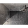 Mexen Lunar L Halbrunde Duschkabine schwenkbar links 100 x 90 cm, transparent, Gunmetal - 833L-100L-090P-95-00