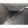 Mexen Lunar L Runddusche Pendeltür 90 x 90 cm, transparent, gebürsteter Nickel - 833L-090L-090P-97-00