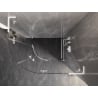 Mexen Lunar L Duschkabine halbrund schwenkbar rechts 100 x 90 cm, transparent, weiß - 833L-100P-090L-20-00