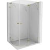 Mexen Lunar L Duschkabine halbrund rechts 100 x 90 cm, transparent, gold - 833L-100P-090L-50-00