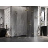 Mexen Lunar L Duschkabine halbrund rechts 100 x 90 cm, transparent, gold - 833L-100P-090L-50-00