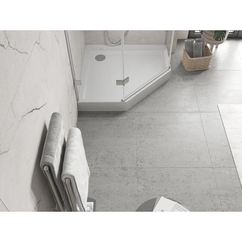 Mexen Flow+ Fünfeck-Duschwanne 100 x 100 cm, weiß glänzend - 46P101010H