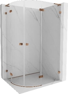 Mexen Lunar L halbkreisförmige Duschkabine, rechte öffnende Tür 100 x 90 cm, transparent, Roségold - 833L-100P-090L-60-00