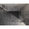 Mexen Lunar L Halbrunde Duschkabine schwenkbar rechts 100 x 90 cm, transparent, gebürstetes Gun Grau - 833L-100P-090L-66-00