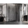 Mexen Lunar L Duschkabine halbrund rechts öffnend 100 x 90 cm, transparent, schwarz - 833L-100P-090L-70-00