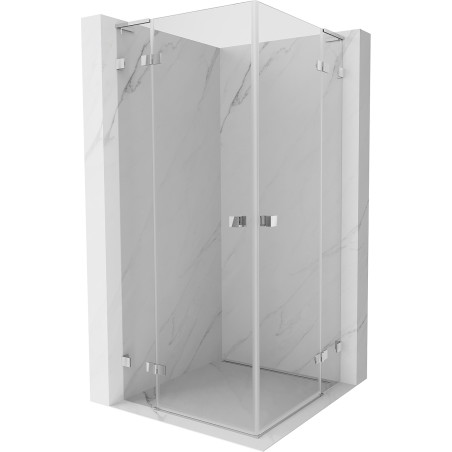 Mexen Lunar L Duo Duschkabine Schwenktür 75 x 75 cm, transparent, Chrom - 834L-075L-075P-01-00