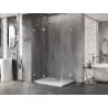 Mexen Lunar Duo Duschkabine, schwenkbar, links 115 x 105 cm, transparent, Chrom - 834-115L-105P-01-00
