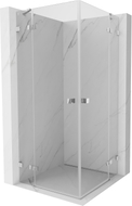 Mexen Lunar Duo Duschkabine, schwenkbar, 115 x 115 cm, transparent, Chrom - 834-115L-115P-01-00