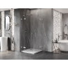 Mexen Lunar Duo Duschkabine, schwenkbar, 115 x 115 cm, transparent, Chrom - 834-115L-115P-01-00