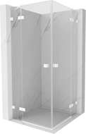Mexen Lunar Duo Duschkabine, 70 x 70 cm, transparent, weiß - 834-070L-070P-20-00