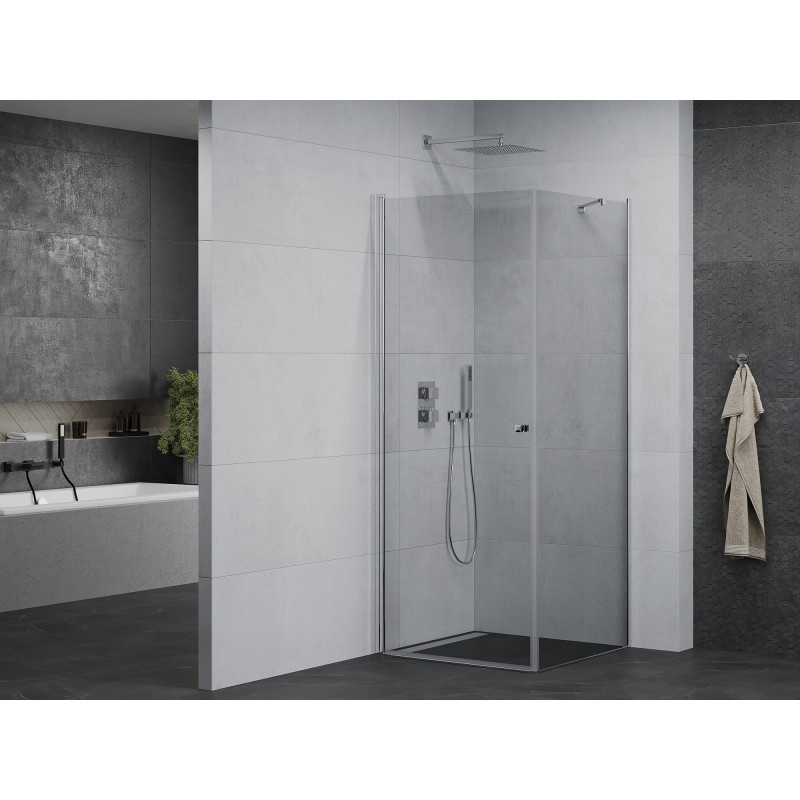 Mexen Pretoria Schwenkbare Duschkabine 70 x 70 cm, transparent, Chrom - 852-070-070-01-00
