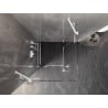Mexen Lunar Duo Duschkabine schwingend 100 x 100 cm, transparent, weiß - 834-100L-100P-20-00
