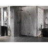 Mexen Lunar fünfeckige Duschkabine, links 80 x 80 cm, transparent, Gun Metal - 831-080L-080P-95-00-L