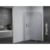 Mexen Pretoria 80 x 70 cm Drehduschkabine, transparent, Chrom - 852-080-070-01-00