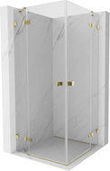 Mexen Lunar Duo Schiebetür-Duschkabine 85 x 85 cm, transparent, gold - 834-085L-085P-50-00