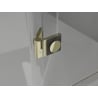 Mexen Lunar Duo Duschkabine schwenkbar 90 x 90 cm, transparent, gold - 834-090L-090P-50-00