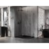 Mexen Lunar fünfeckige Duschkabine, links öffnend 100 x 90 cm, transparent, Gun Metal - 831-100L-090P-95-00-L