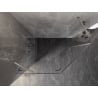 Mexen Lunar Fünfeck-Duschkabine, schwenkbar, links, 100 x 80 cm, transparent, gebürstetes Nickel - 831-100L-080P-97-00-L