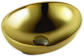 Mexen Elza Aufsatzwaschbecken 40 x 33 cm, gold - 21014088