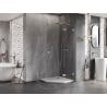 Mexen Lunar Fünfeck-Duschkabine, rechts 80 x 80 cm, transparent, Chrom - 831-080P-080L-01-00-P