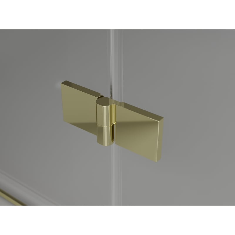 Mexen Lunar Duo Duschkabine schwenkbar links 115 x 80 cm, transparent, golden - 834-115L-080P-50-00