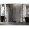 Mexen Lunar Duo Duschkabine links öffnend 120 x 70 cm, transparent, gold - 834-120L-070P-50-00