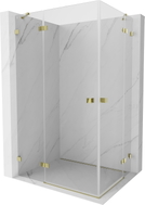 Mexen Lunar Duo Pendeltür-Duschkabine links 120 x 105 cm, transparent, gold - 834-120L-105P-50-00