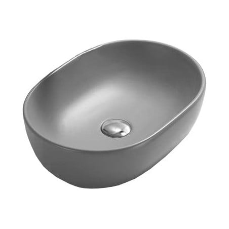 Mexen Viki Aufsatzwaschbecken 48 x 35 cm, hellgrau matt - 21054861
