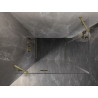 Mexen Lunar Duo Duschkabine schwenkbar links 95 x 85 cm, transparent, gebürstetes Gold - 834-095L-085P-55-00