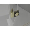 Mexen Lunar Duo Duschkabine schwenkbar links 105 x 90 cm, transparent, gebürstetes Gold - 834-105L-090P-55-00