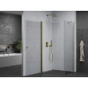 Mexen Pretoria Schwingdusche 90 x 70 cm, transparent, Gold - 852-090-070-50-00