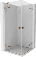 Mexen Lunar Duo Duschkabine mit Türen 85 x 85 cm, transparent, Roségold - 834-085L-085P-60-00