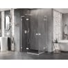 Mexen Lunar L Duo Duschkabine links öffnend 95 x 80 cm, transparent, weiß - 834L-095L-080P-20-00