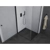 Mexen Pretoria Duschkabine schwenkbar 70 x 80 cm, transparent, schwarz - 852-070-080-70-00
