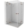 Mexen Lunar Duo Duschkabine links öffnend 115 x 80 cm, transparent, Roségold - 834-115L-080P-60-00