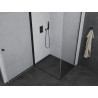 Mexen Pretoria drehbare Duschkabine 90 x 70 cm, transparent, schwarz - 852-090-070-70-00