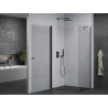 Mexen Pretoria Schwingbare Duschkabine 90 x 100 cm, transparent, schwarz - 852-090-100-70-00