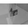 Mexen Lunar fünfeckige Duschkabine rechte Tür 80 x 100 cm, transparent, gun gray gebürstet - 831-080P-100L-66-00-P
