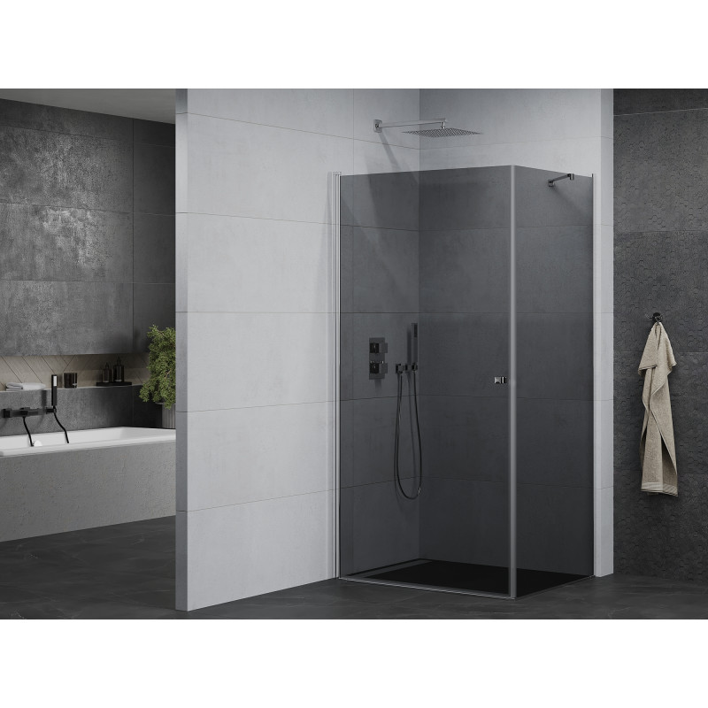 Mexen Pretoria Duschkabine schwenkbar 70 x 120 cm, grafit, chrom - 852-070-120-01-40