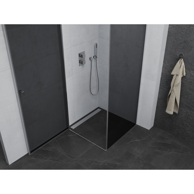 Mexen Pretoria duschkabine 80 x 80 cm, grafit, chrom - 852-080-080-01-40