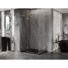 Mexen Lunar L Duo Duschkabine schwenkbar links 95 x 85 cm, transparent, gold - 834L-095L-085P-50-00